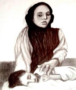 Our Lady of Sorrows by artist, Rev. James Flanagan, CSC 1991