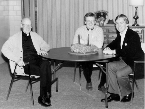 1984 Sacred Heart Church, Fr. Clem, Deacon Kevin and Fr. Ron