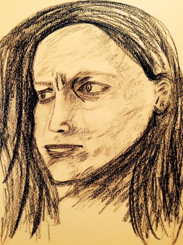 Drawing: Ronald Raab, CSC "At his feet weeping"