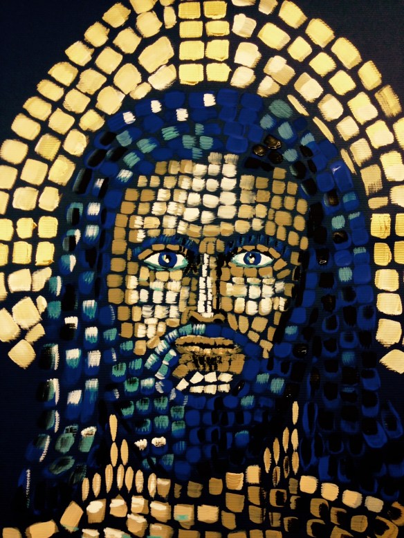 "Christ the King" Painting in acrylics: Ronald Raab, CSC 