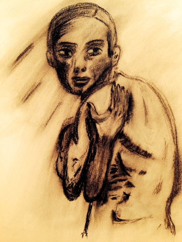 "Without" Drawing by Ronald Raab, CSC