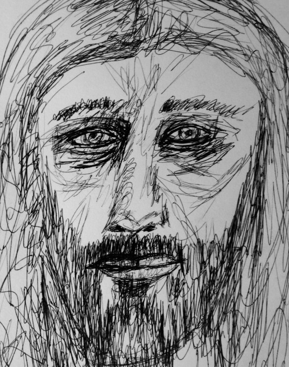 "The Vulnerable Jesus"   Sketch: Ronald Raab, CSC