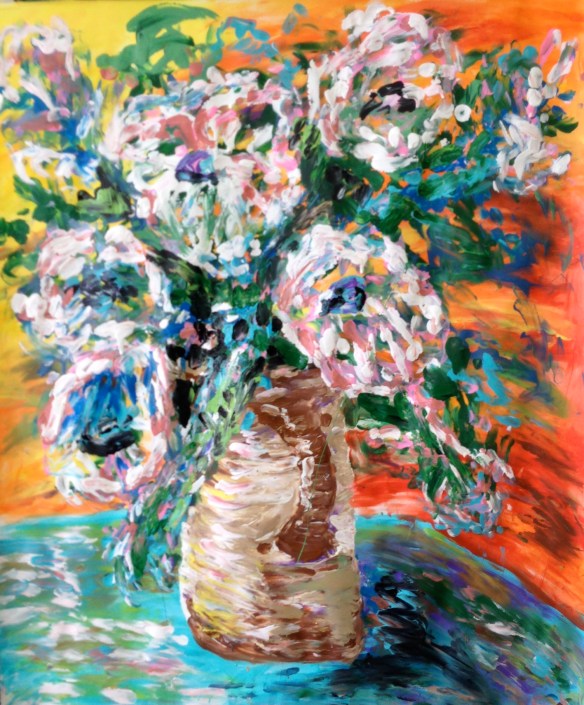 Finger painting Ronald Raab, CSC January 8, 2016