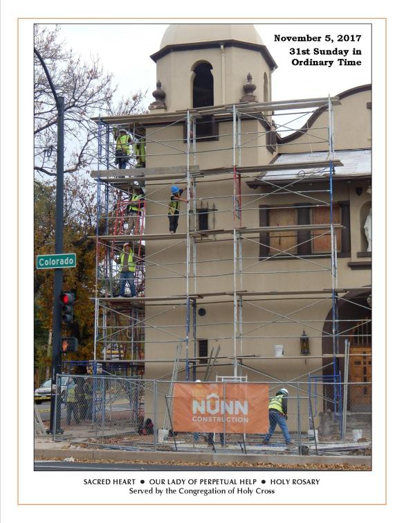 Nov. 5th Bulletin Cover