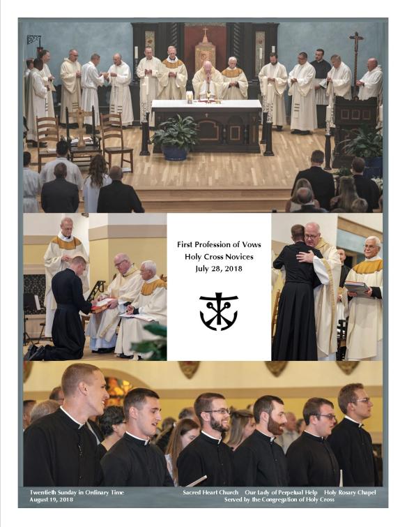 August 19, 2018 Bulletin Cover